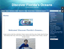 Tablet Screenshot of discoverfloridasoceans.com